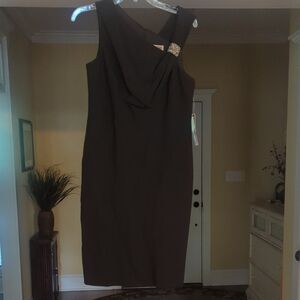 Nue by Shani Black One Shoulder Sheath Dress